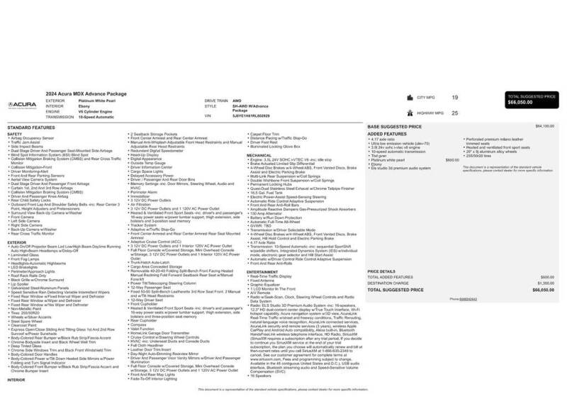2024 Acura MDX SH-AWD w/Advance