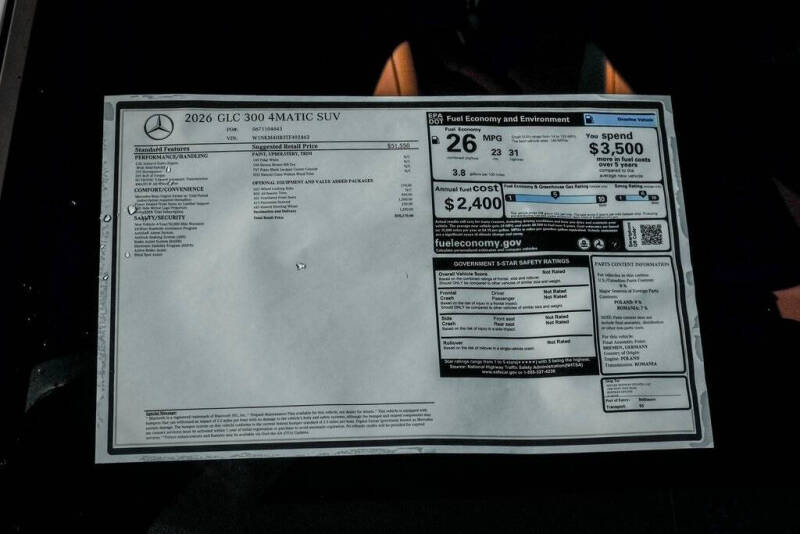 2026 Mercedes-Benz GLC GLC 300 4MATIC