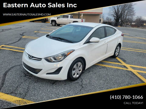 2016 Hyundai Elantra for sale at Eastern Auto Sales Inc in Essex MD