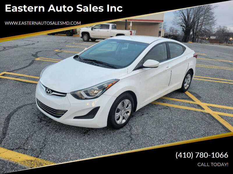 2016 Hyundai Elantra for sale at Eastern Auto Sales Inc in Essex MD