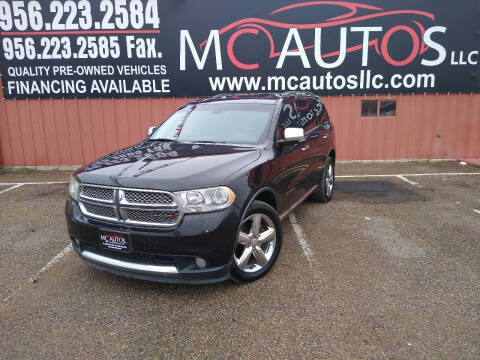 2013 Dodge Durango for sale at MC Autos LLC in Pharr TX