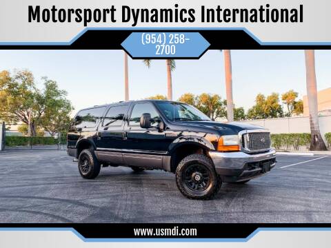 2001 Ford Excursion for sale at Motorsport Dynamics International in Pompano Beach FL