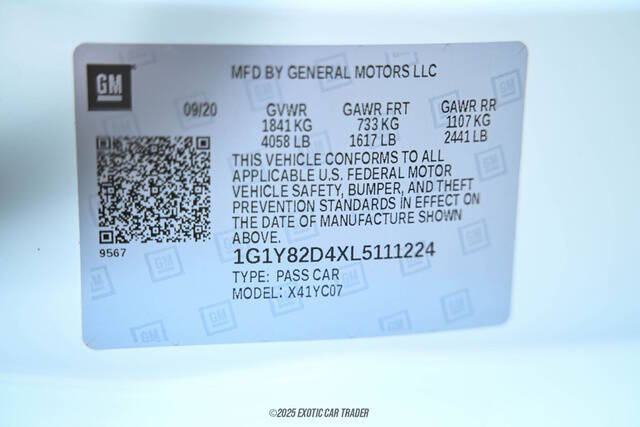 2020 Chevrolet Corvette Stingray