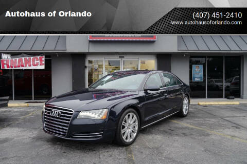 2013 Audi A8 L for sale at Autohaus of Orlando in Orlando FL