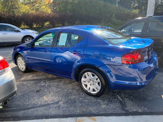 2013 Dodge Avenger for sale at Chuckie Bizzarro's Fleetwing Auto in Erie, PA