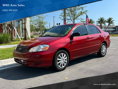 2003 Toyota Corolla for sale at WRD Auto Sales in Hollywood FL