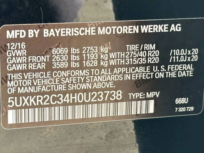 2017 BMW X5 sDrive35i