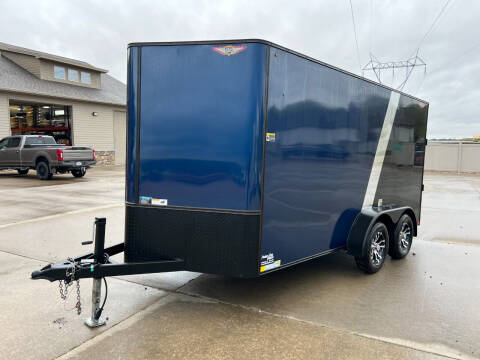 2019 H&H 7x14 V-Nose Trailer #8242