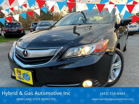 2013 Acura ILX for sale at Hybrid & Gas Automotive Inc in Aberdeen MD