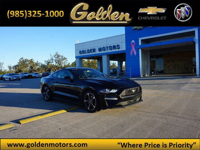 2018 Ford Mustang for sale at GOLDEN MOTORS in Cut Off LA
