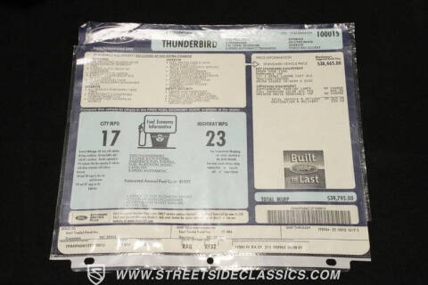 2002 Ford Thunderbird Deluxe