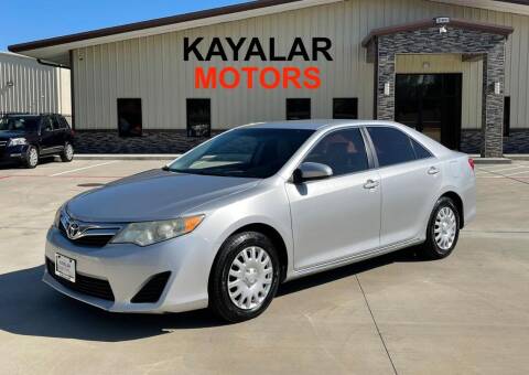2012 Toyota Camry for sale at KAYALAR MOTORS SUPPORT CENTER in Houston TX