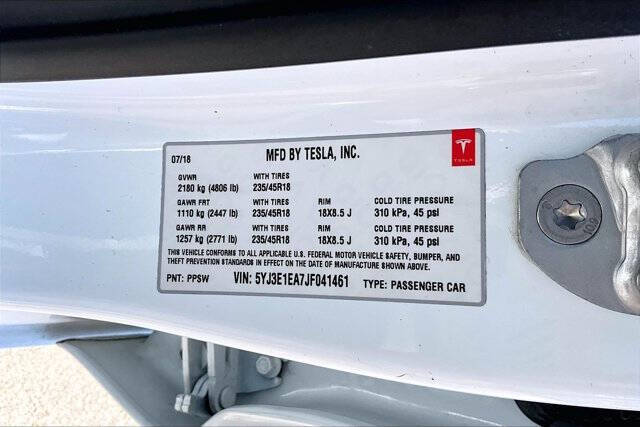 2018 Tesla Model 3