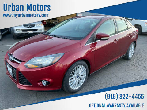 2014 Ford Focus for sale at Urban Motors in Sacramento CA