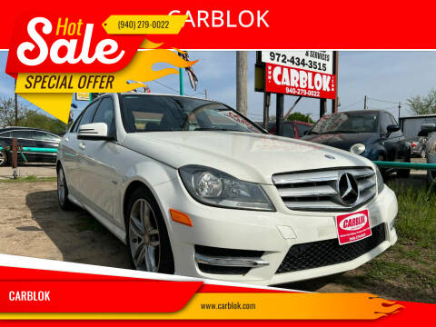 2012 Mercedes-Benz C-Class for sale at CARBLOK in Lewisville TX