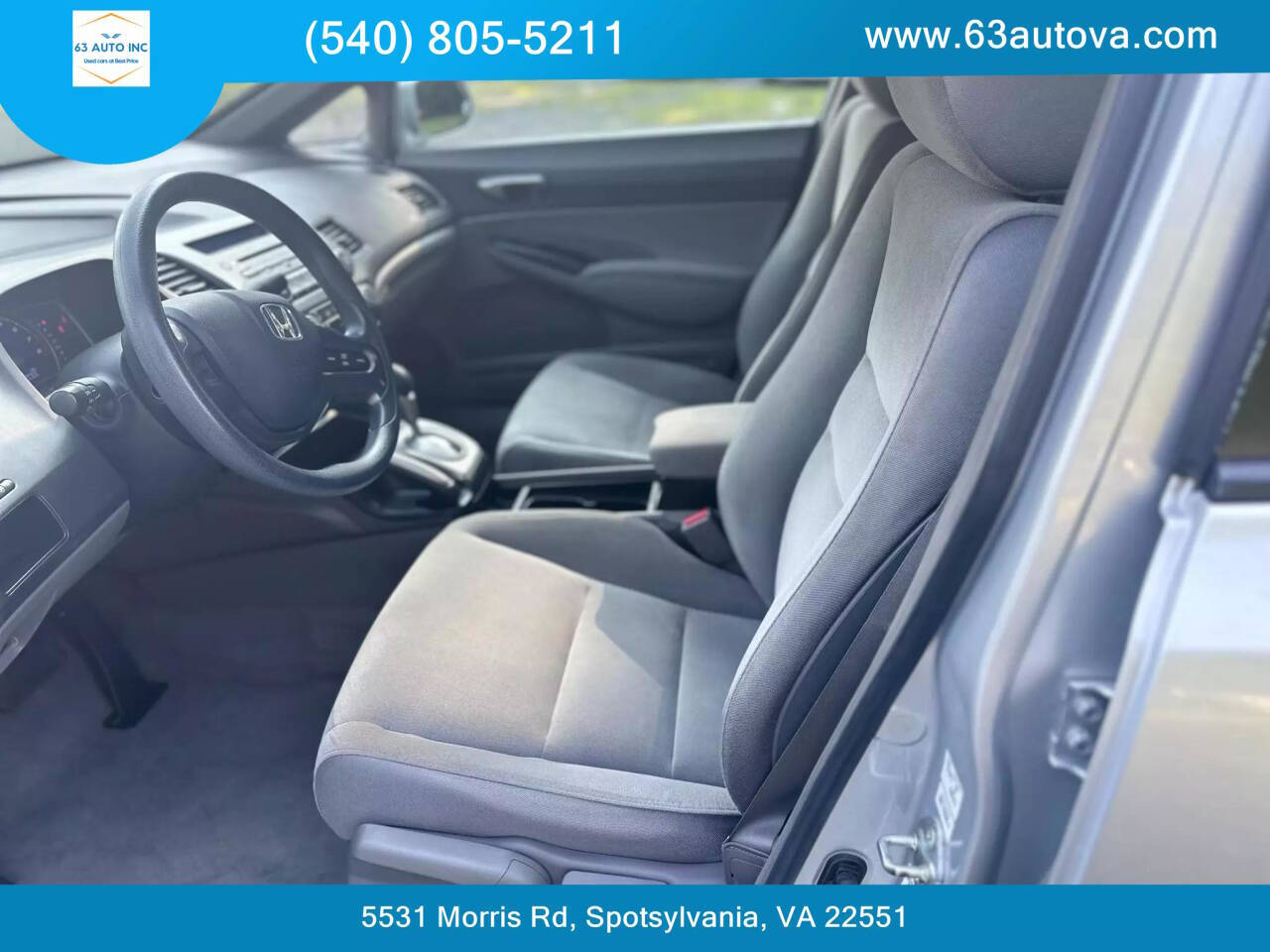 2008 Honda Civic for sale at 63 Auto Inc in Spotsylvania, VA