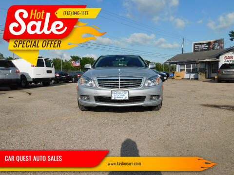 2008 Mercedes-Benz C-Class for sale at CAR QUEST AUTO SALES in Houston TX
