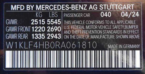 2024 Mercedes-Benz E-Class E 350 4MATIC