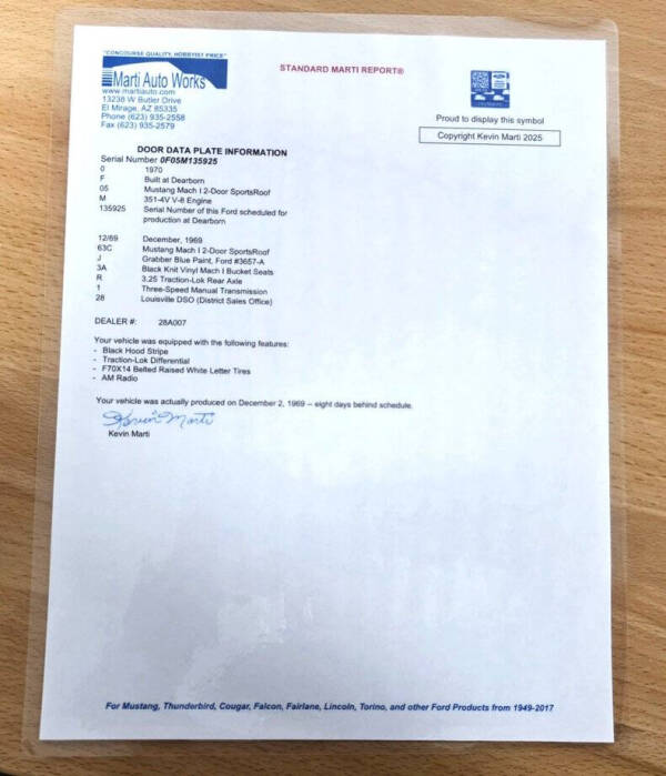 1970 Ford Mustang