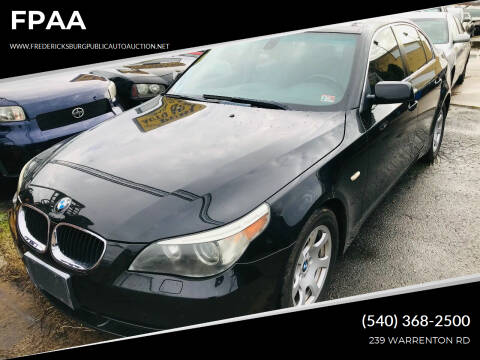 2004 BMW 5 Series for sale at FPAA in Fredericksburg VA