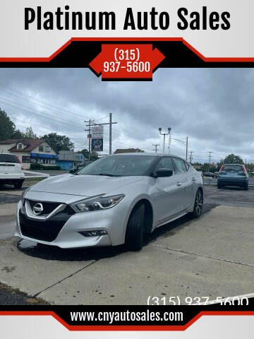 2017 Nissan Maxima for sale at Platinum Auto Sales in Liverpool NY
