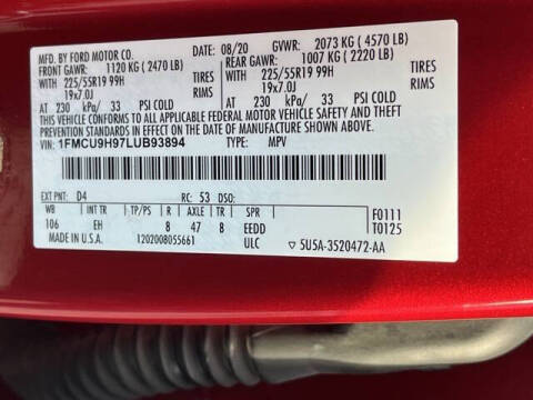 2020 Ford Escape SEL