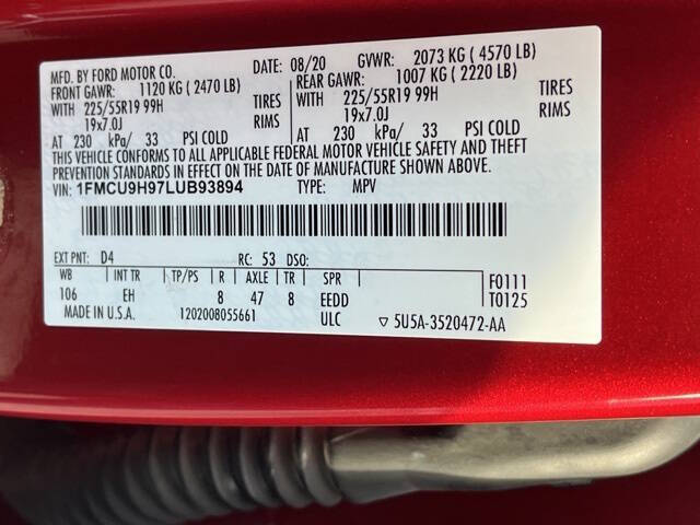 2020 Ford Escape SEL