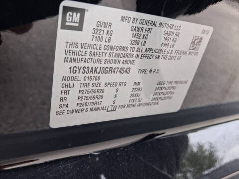 2016 Cadillac Escalade Standard