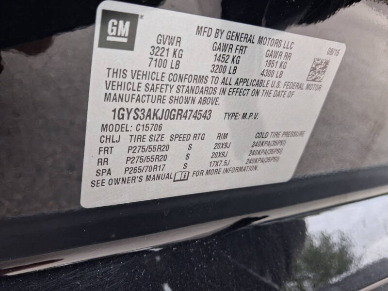2016 Cadillac Escalade Standard