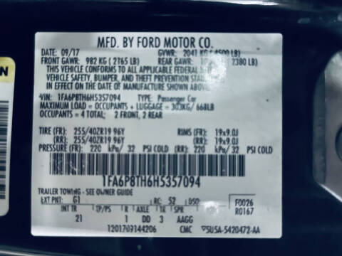 2017 Ford Mustang EcoBoost Premium