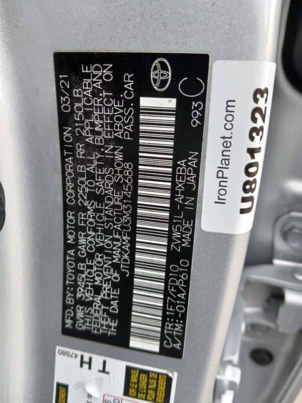 2021 Toyota Prius L Eco