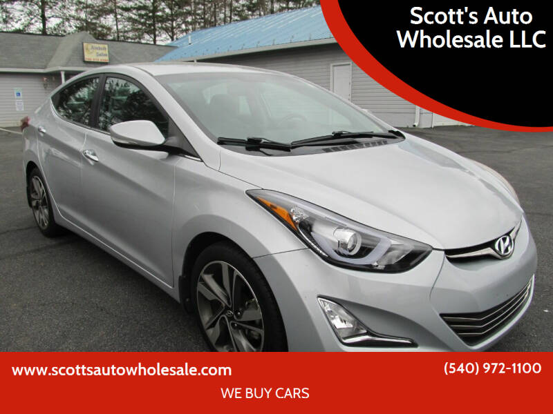 2014 Hyundai Elantra for sale at Scott's Auto Wholesale LLC in Locust Grove VA