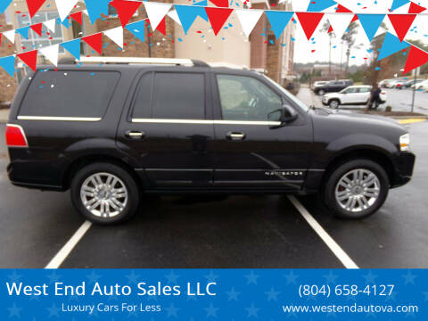 2013 Lincoln Navigator for sale at West End Auto Sales LLC in Richmond VA