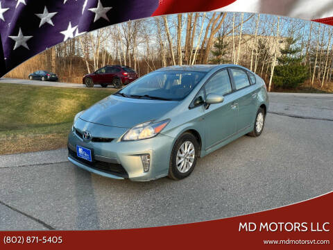 2013 Toyota Prius Plug-in Hybrid for sale at MD Motors LLC in Williston VT