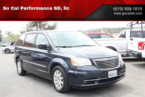 2014 Chrysler Town and Country for sale at So Cal Performance SD, llc in San Diego CA