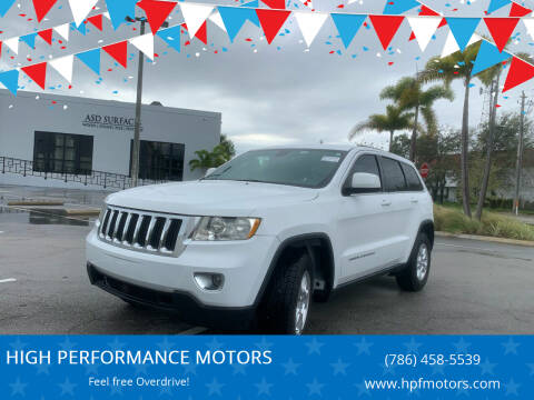 2014 Jeep Grand Cherokee for sale at HIGH PERFORMANCE MOTORS in Hollywood FL