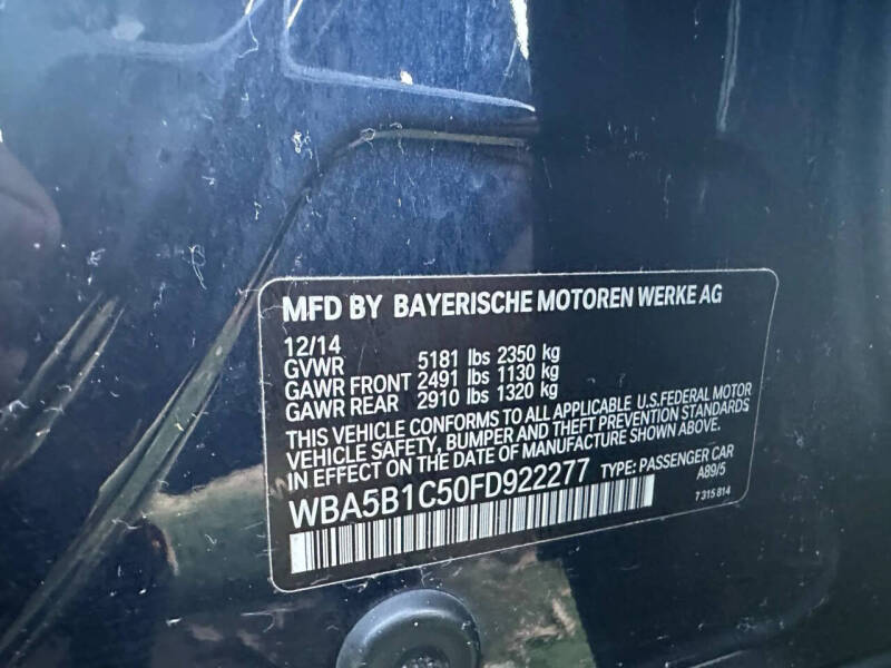 2015 BMW 5 Series 535i