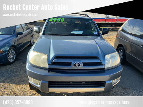 2004 Toyota 4Runner for sale at Rocket Center Auto Sales in Mount Carmel TN
