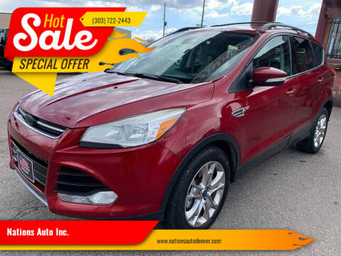 2013 Ford Escape for sale at Nations Auto Inc. in Denver CO