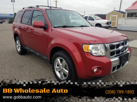 2012 Ford Escape for sale at BB Wholesale Auto in Fruitland ID