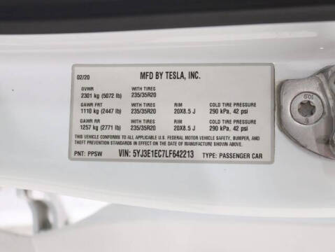 2020 Tesla Model 3 Performance