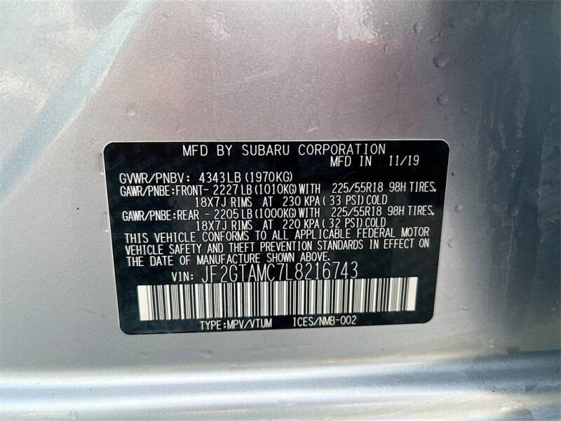 2020 Subaru Crosstrek Limited