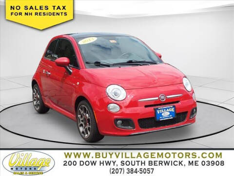 2013 FIAT 500 for sale at VILLAGE MOTORS in South Berwick ME