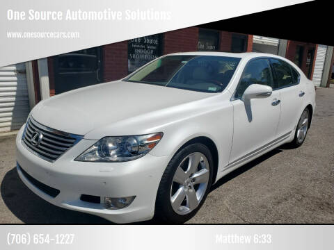 2011 Lexus LS 460 for sale at One Source Automotive Solutions in Braselton GA