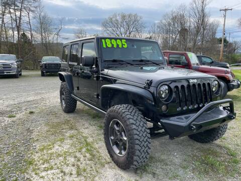 2015 Jeep Wrangler Unlimited for sale at Brush & Palette Auto in Candor NY