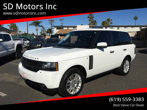 2011 Land Rover Range Rover for sale at SD Motors Inc in La Mesa CA