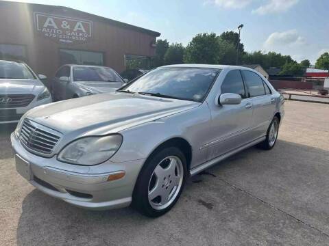 2001 Mercedes-Benz S-Class for sale at A & A Auto Sales in Fayetteville AR