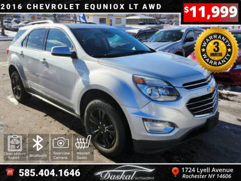 2016 Chevrolet Equinox for sale at Daskal Auto LLC in Rochester NY