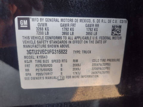 2015 GMC Sierra 1500
