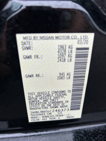 2020 Nissan Altima 2.5 S